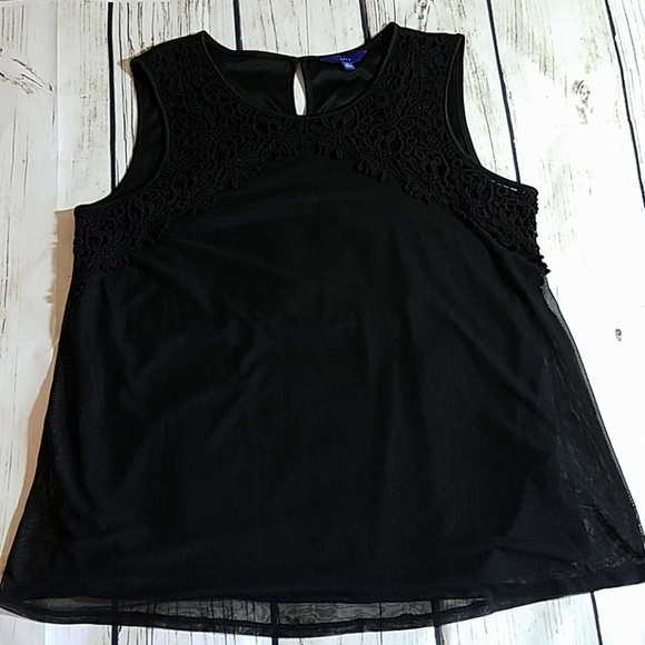 Apt. 9 Tops - Apt 9 sheer and lace sleeveless top